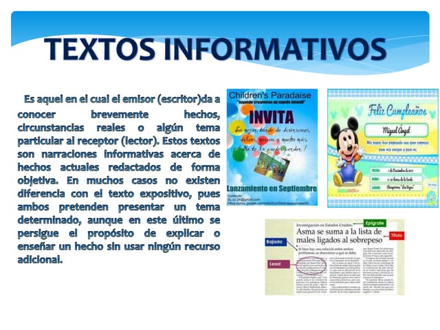 Textos informativos
