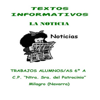 Textos informativos  la noticia-