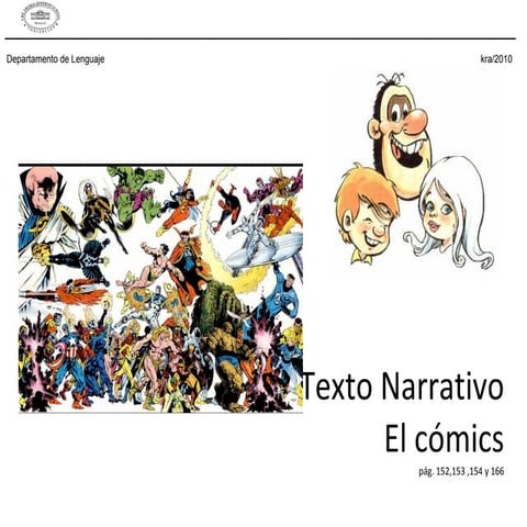 Textos narrativos comic