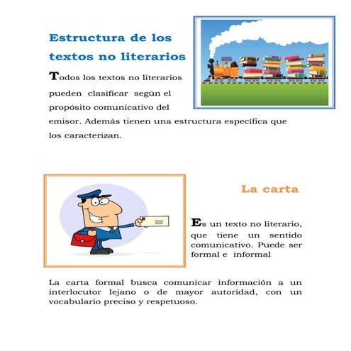 Estructura de los textos no literarios