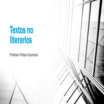 Textos no literarios