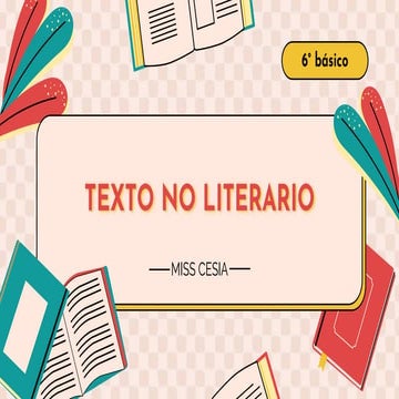 Textos no literarios 