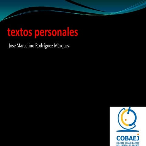 Textos personales