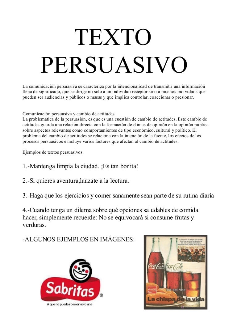Textos persuasivos