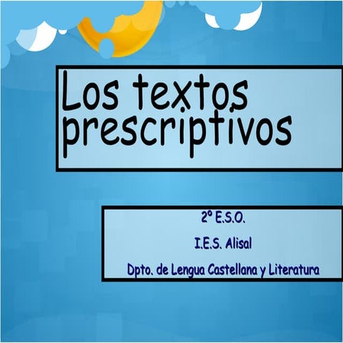 Textos prescriptivos 