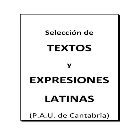 Textos selectividad latín