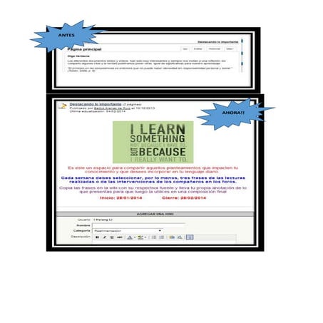 Texto wiki 2 Modificaciones y actualizaciones