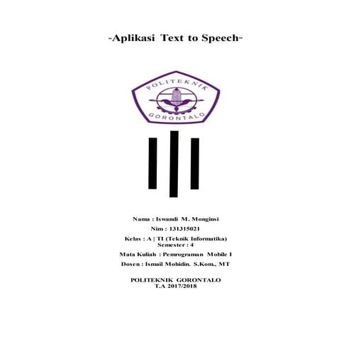 Text to speech