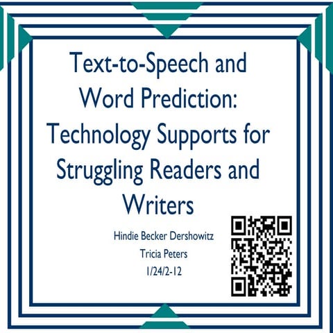 Text to speech and word predicition tagged