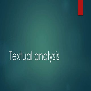 Textual analysis