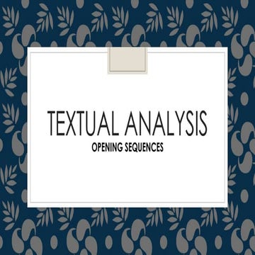 Textual analysis