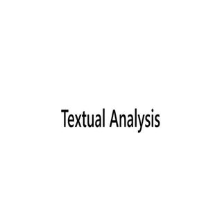Textual Analysis of my product