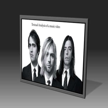 Textual analysis of a music video