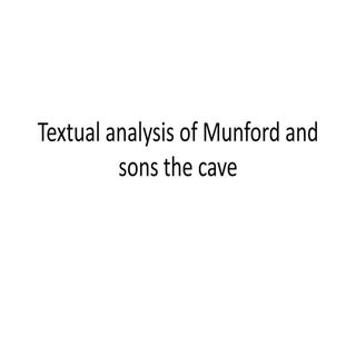 Textual analysis of munford and son...