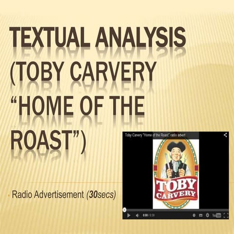 Toby Carvery (Textual Analysis 1)