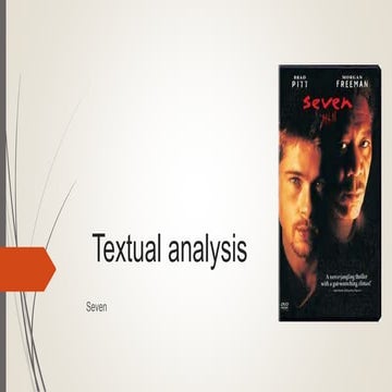 Se7en textual analysis | PPTX