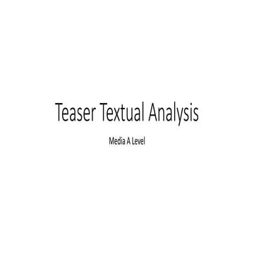 Textual analysis task