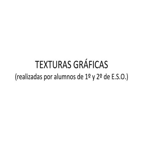 Texturas Gráficas 