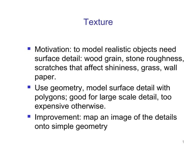 Texture mapping 
