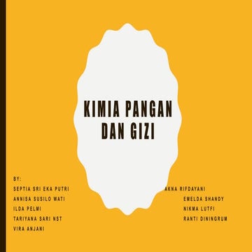Kimia Pangan dan Gizi tentang Analisis Karbohidrat secara Kuantitatif dan Kua...