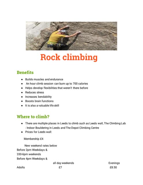Rock Climbing
