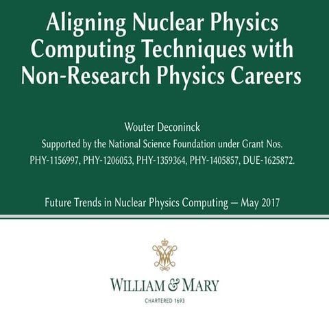 Aligning Nuclear Physics Computing Techniques with Non-Research Physics Careers