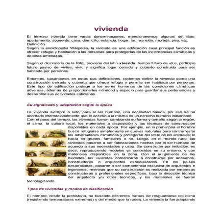 Tarea 3   recolección de información sobre vivienda