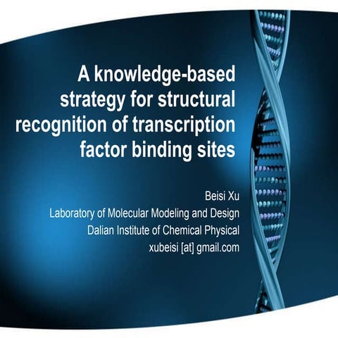 A knowledge-based strategy for structural recognition of transcription factor...