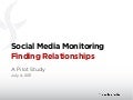 Social Media Monitoring - Finding Relationships