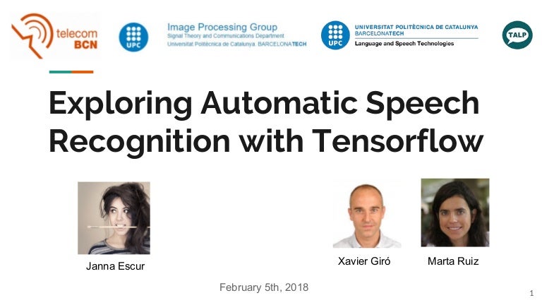 tensorflow speech recognition tutorial