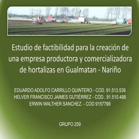 Proyecto - Productora de Hortalizas