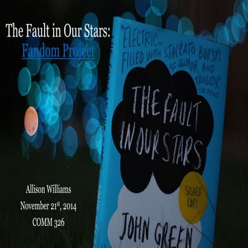 TFIOS Fandom Presentation