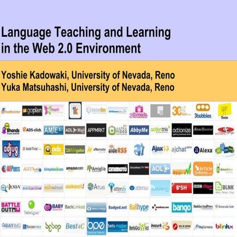 Language Teaching and learning in the Web 2.0 Environment