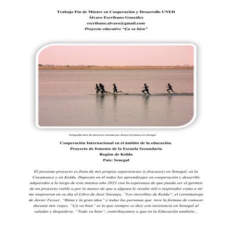 Proyecto de Cooperación Educativa "Ça va bien"