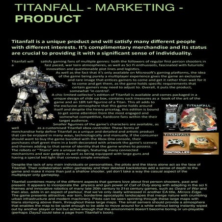 Titanfall Marketing Document 