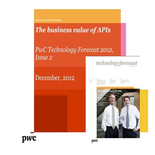 Business Value of APIs - TFG 2012 Issue2  (Webcast)