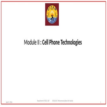 Comprehensive Overview of Cell Phone Technologies and Cellular Systems ...