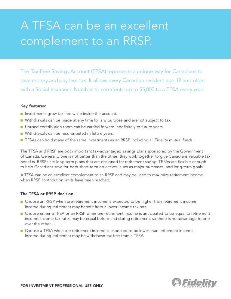 RRSP or TFSA - Points to Ponder