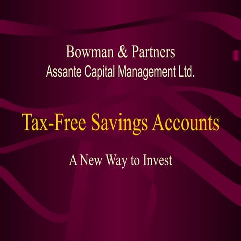 Tax-free savings account
