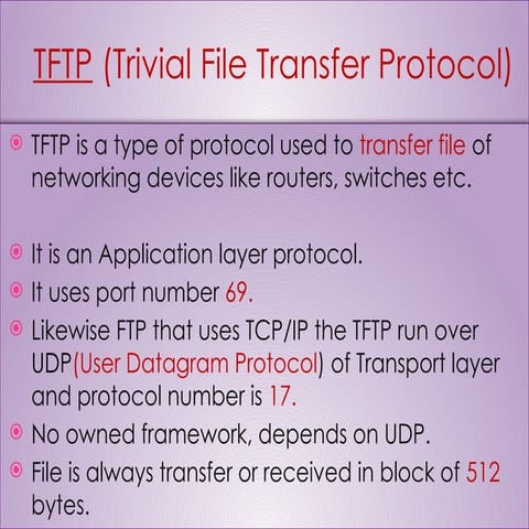 TFTP - Trivial File Transfer Protocol | PDF
