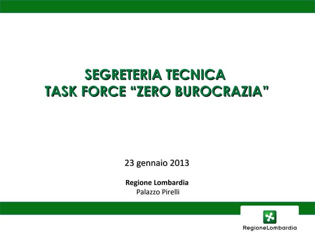 Tf zero burocrazia_23_gennaio_2013