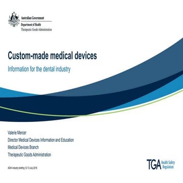Presentation: Custom-made medical devices: Information for the dental ...