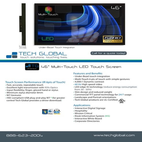 Embedded Touch Screen Product Guide | PDF
