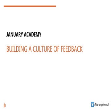 Culture of Feedback