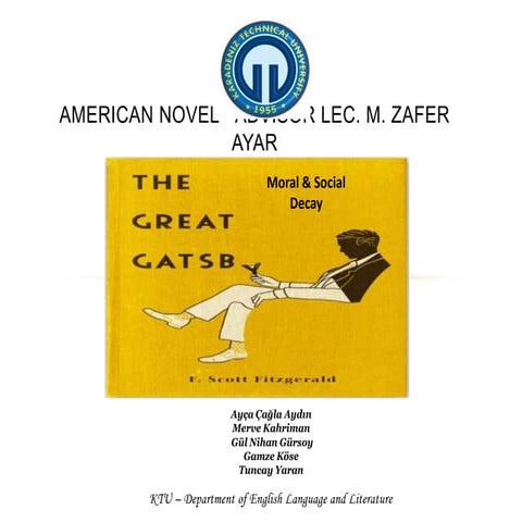 Tgg (1st group presentation) moral & social decay)