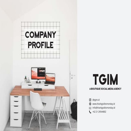 TGIM Profile and Credentials 2018
