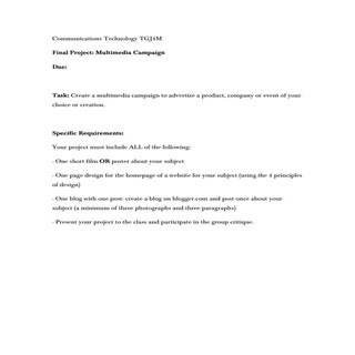 Tgj4m finalprojectrubric