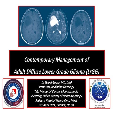 ADJUVANT THERAPY for Diffuse Lower Grade Glioma_NEUROMEET2024.pptx