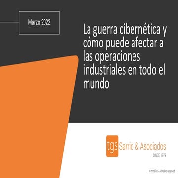 La guerra cibernética y cómo puede afectar a las operaciones industriales en ...