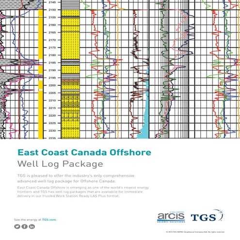 TGS GPS- East Coast Canada Well Logs 
